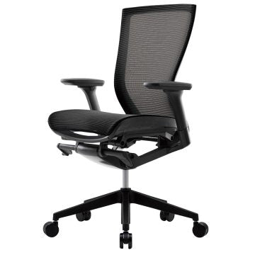 T50air チェア 可動肘付き ブラック