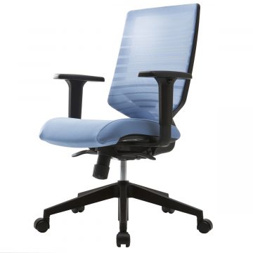 T30チェア 可動肘 ブルー