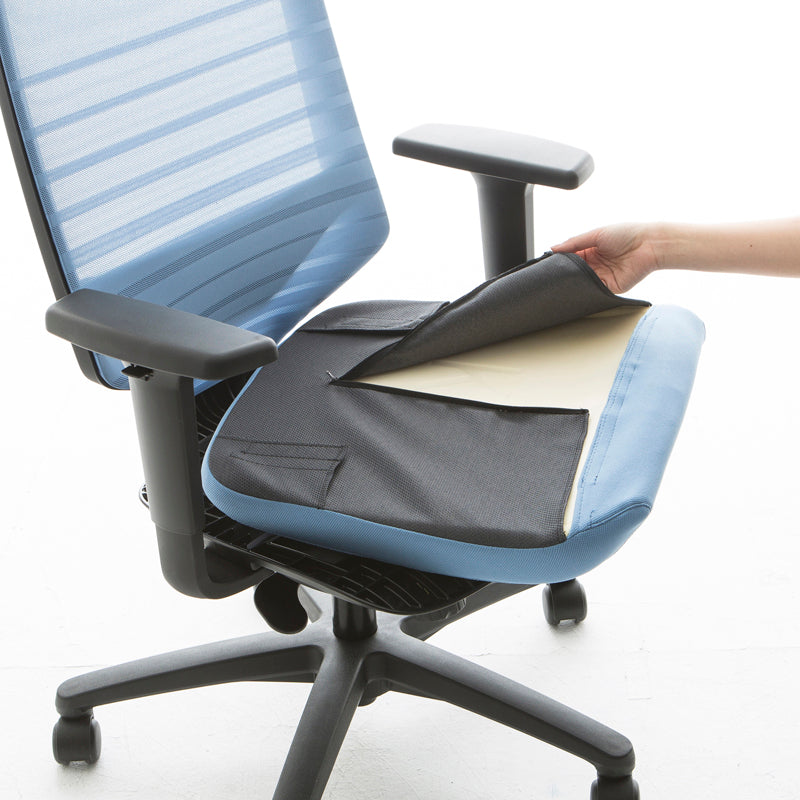 T30チェア 可動肘 ブルー