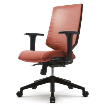 T30チェア 可動肘 オレンジ