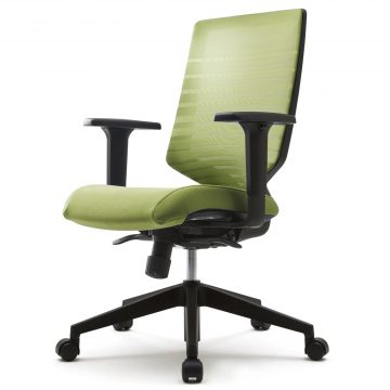 T30チェア 可動肘 グリーン