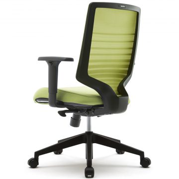 T30チェア 可動肘 グリーン