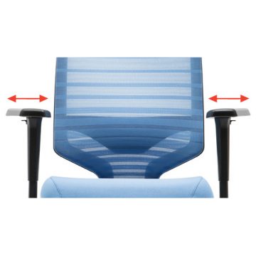 T30チェア 可動肘 ヘッドレスト付 オレンジ