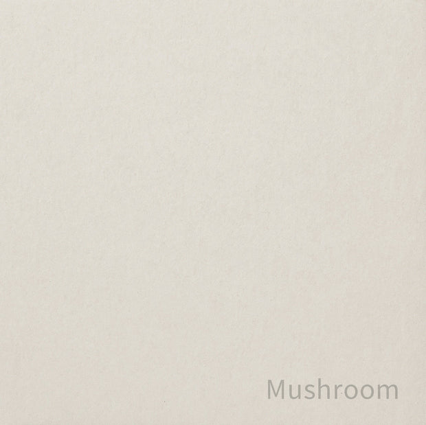 KanademonoのリノリウムMushroom天板にマットクリア塗装仕上げのスクエア鉄脚を組み合わせたテーブル（色見本）
