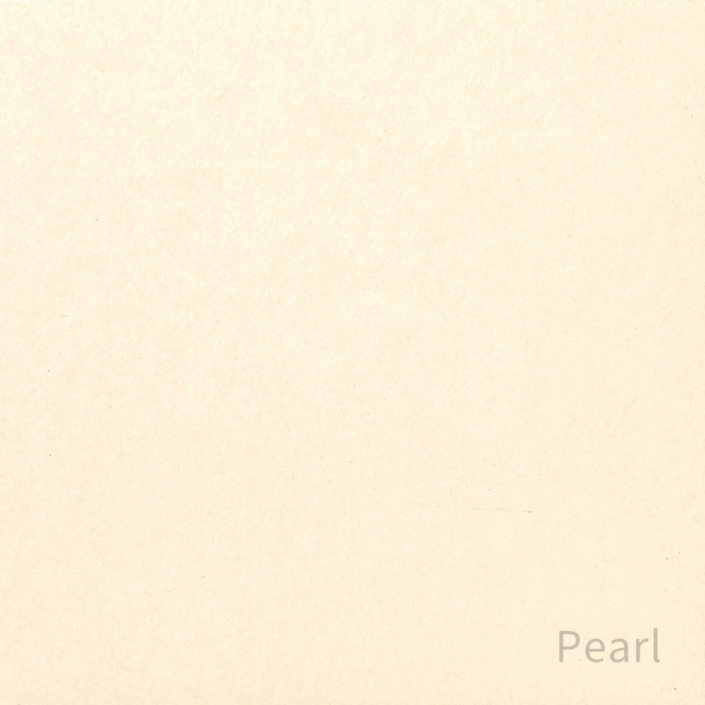 Kanademonoのリノリウム素材の棚板にホワイトのアイアンフレームを組み合わせた２段ストレージシェルフ /Pearl（色見本）