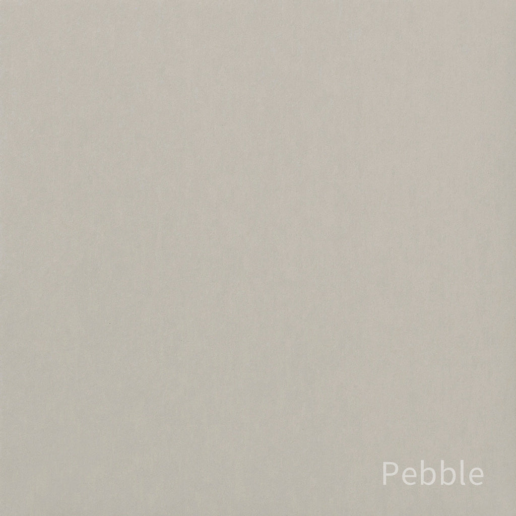 Kanademonoのリノリウム素材の棚板にブラックアイアンフレームを組み合わせた４段ストレージシェルフ /Pebble（色見本）