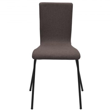 ファブリックチェア ブラウンII ブラック脚