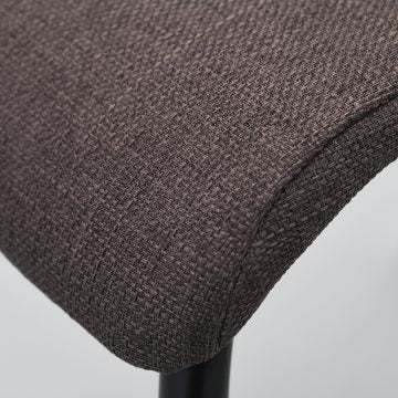 ファブリックチェア ブラウンII ブラック脚