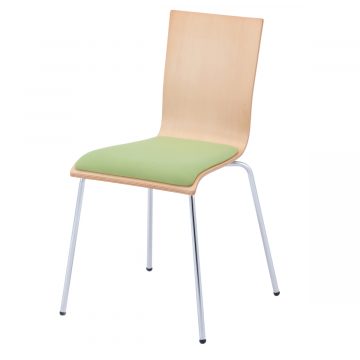 プライウッドチェア グリーン パッド付