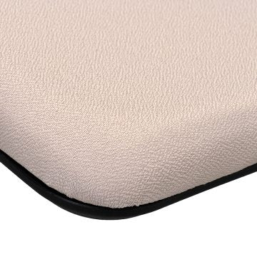 SYネスティングチェア ブラック 肘無し ファブリック ラテベージュ