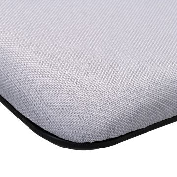 SYネスティングチェア ブラック 肘無し ファブリック ニュートラルグレー