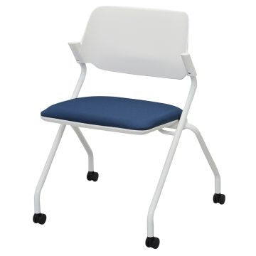 SYネスティングチェア 肘無し ファブリック ネイビー