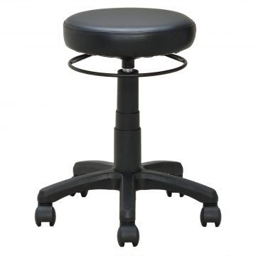ラウンドキャスタースツール ブラック