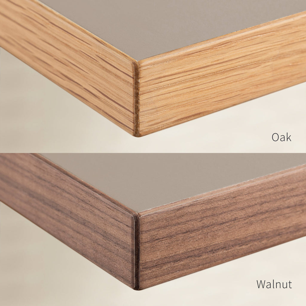 スマート造作テーブル / コンパクトデスク リノリウム 全32色 × 白スチール脚